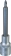 Douille tournevis 1/2" avec embout 105mm Pozidriv® PZ1