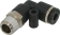 Raccord instantané polymère coudé conique 3/8" orientable pour tuyau 12mm - lot de 5 pcs