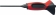 Chasse-goupilles octogonal 150x5mm en chrome-vanadium bruni avec poignée STS bi-matière 
