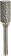 Fraise métallique cylindrique sur tige 12,7mm