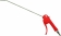 Soufflette pvc avec bec 8x500mm avec raccord rapide - blister