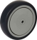 Roue nylon et santoprène alésage rouleaux D160mm