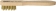 Brosse métallique fil laiton 3 rangs 150mm avec manche bois plat