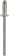 Rivet inox /inox A2 tête plate 4x10mm - 25 pcs
