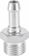Jonction filetage cylindrique mâle 1/2" - 1 gorge - lot de 2 pcs