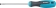 Tournevis plat 6,5x160mm à manche antidérapant en 3 composants