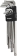 Clés mâles coudées extra longues hexagonales de 1,5 à 10mm et Torx® de T10 à T50 - étui pivotant de 18 pcs
