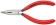 Pince à bec demi-rond 125mm avec tranchant gaine PVC