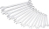 Clés mixtes de 7 à 24mm - lot de 16 pcs