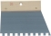 Peigne à colle 200mm dents carrées 10mm avec poignée bois