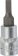 Douille tournevis 1/4" avec embout 37mm plat 4mm