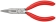 Pince à becs demi-ronds 140mm avec tranchant (Dureté 61HRC) gainage PVC