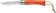 Couteau N°7 mandarine avec lien en cuir