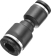 Raccord instantané polymère droit union 6-8mm - lot de 10 pcs
