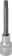 Douille tournevis 1/2" avec embout 100mm XZN M8