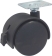 Roulette zinguée pivotante double galet avec frein 50mm entr'axe 27x27mm pour fauteuil