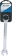 Clé mixte droite à cliquet de 16mm 72 dents - carte