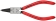 Pince pour circlips intérieurs Alésage de 8 à 13mm - 140mm - Gainage PVC