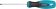 Tournevis plat 3x80mm à manche antidérapant en 3 composants