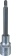 Douille tournevis 1/2" avec embout 105mm Pozidriv® PZ3