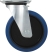 Roulette zinguée jante nylon pivotante 160mm 220kg