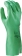 Gants chimiques 100% enduit nitrile floqué biodégradable 355mm vert 0,38mm T10