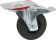 Roulette zinguée jante nylon pivotante avec frein 100mm 75kg