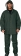 Vêtement de pluie PU/PVC avec capuche vert L - pantalon/veste