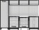 Mobilier d'atelier 4 éléments servante inox 430