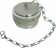 Bouchon aluminium à verrou et chaînette DN 32mm