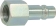 Embout rapide mâle passage d'air 11mm filetage femelle 1/2" - blister