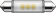 Ampoule navette LED 12V 1W SV8,5 10,5x43mm