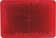 Catadioptre rectangle 56x39mm adhésif rouge