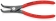 Pince coudée à 90° 165mm pour circlips extérieur 19/60mm