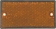 Catadioptre rectangle 106x50mm orange à fixer
