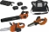 Pack 20V souffleur de jardin, élagueuse sur batterie - 10cm, tronçonneuse - 2 batteries Li-ion 5Ah - 1 batterie Li-ion 2Ah