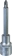 Douille tournevis 1/2" avec embout 105mm Pozidriv® PZ2