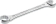 Clé polygonale double ouverte taille 30x32mm