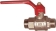 Robinet de ligne 1/4 de tour mâle 1/2" - blister