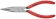 Pince à becs longs avec becs demi-ronds 160mm - Gainage PVC - Tête polie