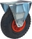 Roulette zinguée roue gonflable 260mm 150kg