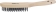 Brosse métallique fil acier 4 rangs 290mm avec manche bois incurvé