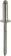 Rivet inox /inox A2 tête plate 4,8x10mm - 25 pcs