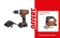 Perceuse visseuse 20V 35Nm 1 batterie 2Ah Li-ion - mallette