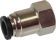 Raccord instantané métallique droit femelle cylindrique 1/4" pour tuyau rilsan 8mm - lot de 10 pcs