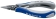 Pince de préhension de précision - Becs demi-ronds - 130mm - Gainage bi-matière