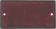 Catadioptre rectangle 106x50mm rouge à fixer