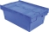 Caisse de transport avec couvercle rabattable 39L 600X400X240mm
