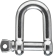 Manille droite en acier inox 16mm
