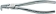 Pince coudée 310mm pour circlips intérieur 85/165mm